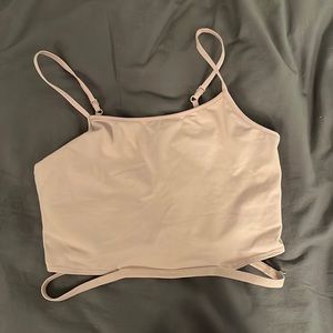 Light Pink Alo Cut Out Crop Tank